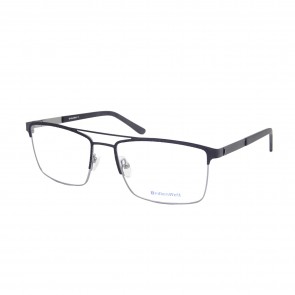 BrillenWelt Brille in Sehstärke schwarz Metall mit Federscharnier