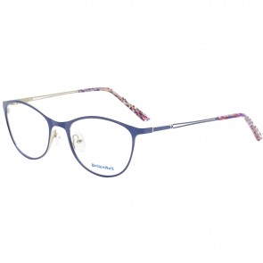 Wunderschöne Brille mit Sehstärke Metall bunt blau Brillenbügel 